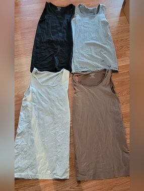 Zenana Outfitters (4) colors women's tight tank tops/camisoles/under shirts-L/XL
